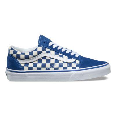 Vans Primary Check Old Skool (true Blue/white)