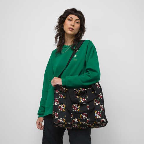 Vans Anaheim Floral Crossbody Tote Bag (black)