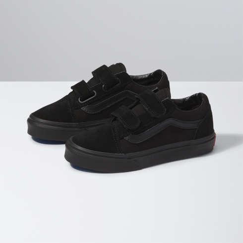 Vans Kids Old Skool V Shoe (blk/blk)