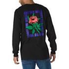 Vans Flourescent Rose Long Sleeve T-shirt (black)