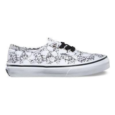 Vans Kids Color Me Authentic (skulls/true White)