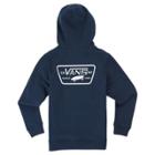 Vans Boys Full Patched Hoodie (dress Blues White)