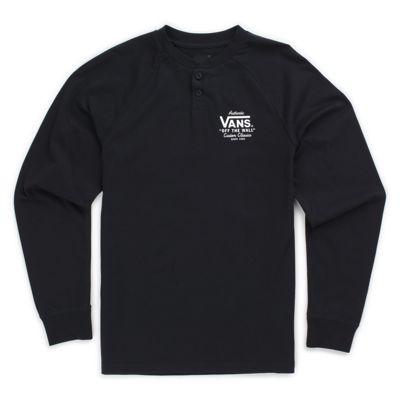 Vans Boys Denton Long Sleeve T-shirt (black)