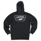 Vans Mens Shoes Skate Shoes Mens Shoes Mens Sandals Shoes Mens Shoes Boys Full Patched Pullover Hoodie (black)