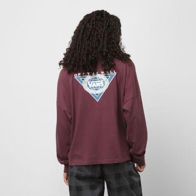 Vans Sole Glory Long Sleeve Relaxed Boxy Tee (catawba Grape)