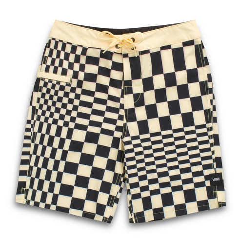 Vans Kids Skewed Checkerboard 16.5 Boardshort (pale Banana)
