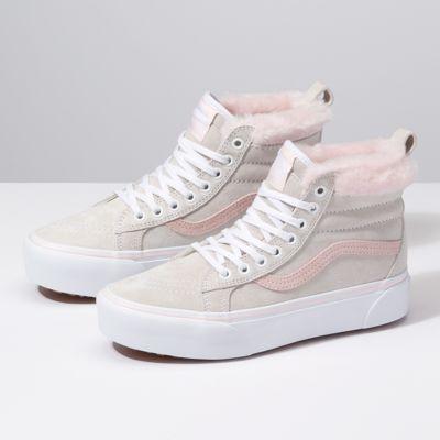 Vans Sk8-hi Platform Mte (true White/pink Fur)