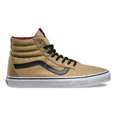 Vans Twill Gingham Sk8-hi Reissue (cornstalk/black)