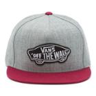 Vans Classic Patch Snapback Hat (heather Grey/rhumba Red)