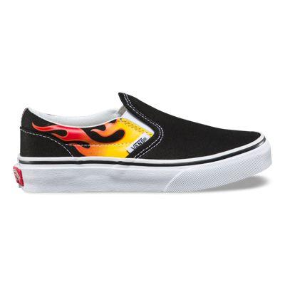 Vans Kids Flame Classic Slip-on (black/black/true White)