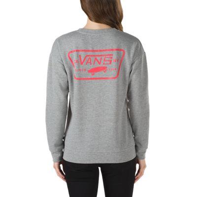 Vans Full Patch Crew Sweatshirt (heather Grey-red)