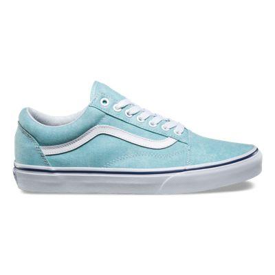 Vans Washed Canvas Old Skool (blue Radiance/crown Blue)