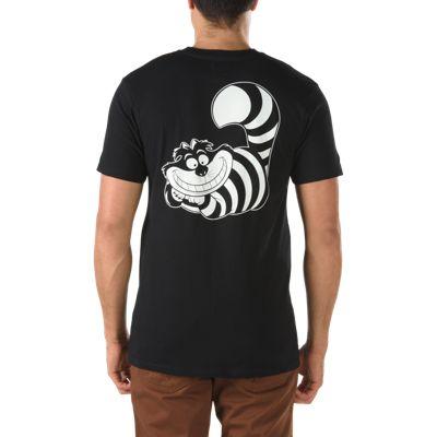 Vans Mens Shoes Skate Shoes Mens Shoes Mens Sandals Disney Cheshire Pocket T-shirt (black)