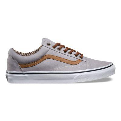 Vans Cl Old Skool (silver Sconce/stripe Denim)