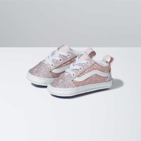 Vans Infant 2-tone Glitter Old Skool Crib (orchid Ice/powder Pink)