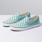 Vans Checkerboard Slip-on (aqua Haze/true White)