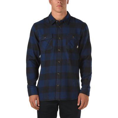 Vans Hixon Flannel Shirt (dress Blues/black)