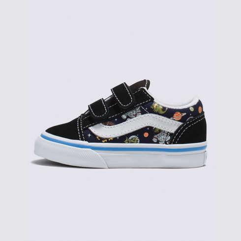 Vans Toddler Glow Cosmic Zoo Old Skool V (black/blue)