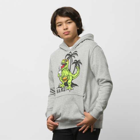 Vans Kids Cabazon Rex Pullover Hoodie (cement Heather)