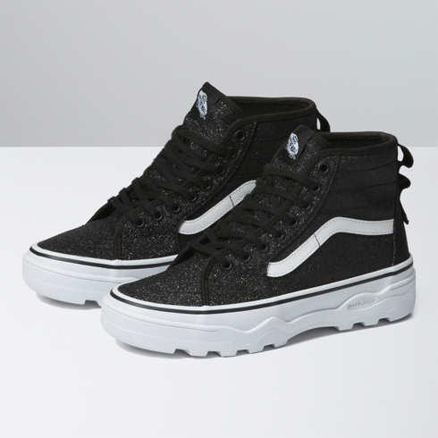 Vans Glitter Sentry Sk8-hi Wc Shoe (black/true White)