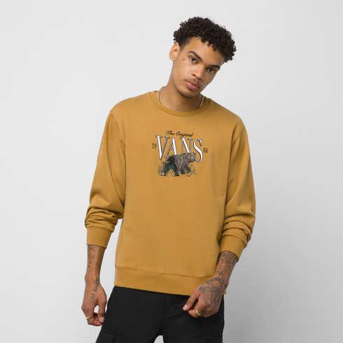 Vans Golden Bear Pullover Crew (bone Brown)