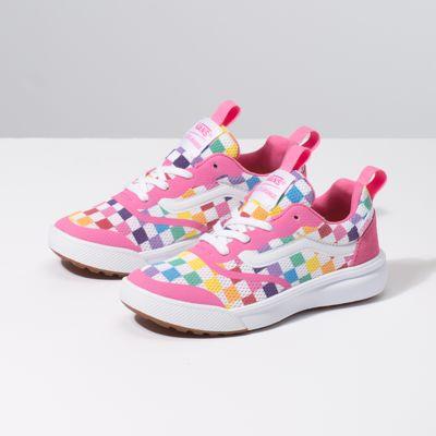 Vans Kids Checkerboard Ultrarange Rapidweld (rainbow/true White)