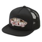 Vans Boys Classic Printed Trucker Hat (black/flames)