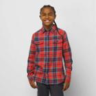 Vans Kids Sycamore Flannel Buttondown Shirt (molten Lava)