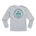 Vans Boys Svd Original Long Sleeve T-shirt (athletic Heather)