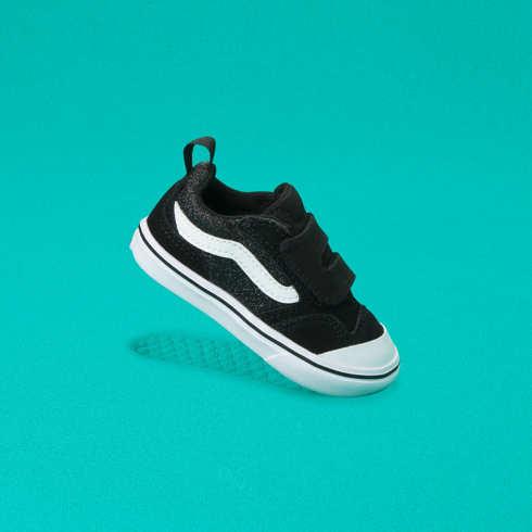 Vans Toddler Glitter Comfycush New Skool V (black/true White)