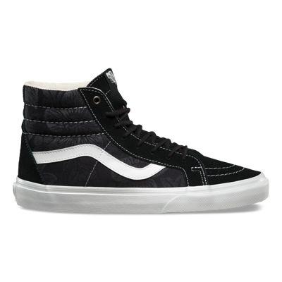 Vans Floral Jacquard Sk8-hi Reissue (black/blanc De Blanc)