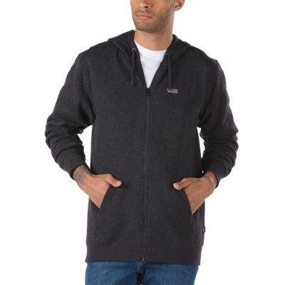Vans Basic Zip Hoodie (black Heather)