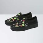Vans Kids Trippy Drip Glow Classic Slip-on Shoe (black)