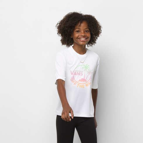 Vans Kids Dual Palm Sun Shirt (white)