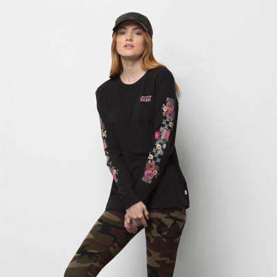 Vans Brunching Check Long Sleeve Boyfriend Tee (black)