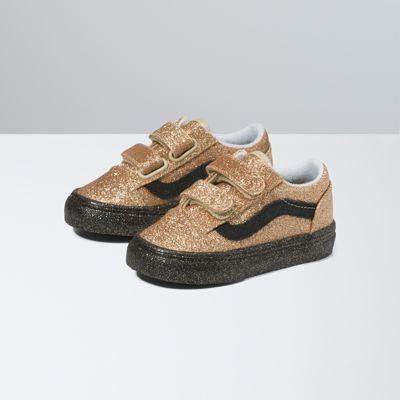 Vans Toddler Party Glitter Old Skool V (black/gold)