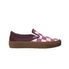 Vans Customs Checkerboard Slip-on Shoes Purple
