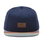 Vans Allover It Snapback Hat (dress Blues-blue Mirage Rockaway Stripe)