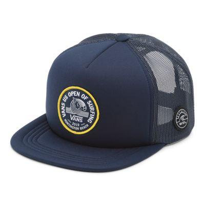 Vans Us Open Lock Up Trucker Hat (dress Blues)