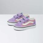 Vans Toddler Suede Sherpa Old Skool V Shoe (multi Color Block)