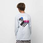 Vans Kids Palm View Long Sleeve T-shirt (ballad Blue)
