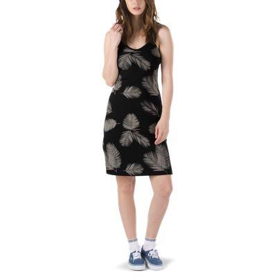 Vans Leila Everyday Dress (black Shadow Palm)