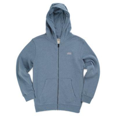 Vans Boy Core Basic Zip Hoodie (blue Mirage Heather)