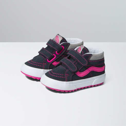 Vans Toddler Sk8-mid Reissue V Mte-1 (navy/pink Glo)