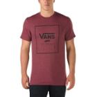 Vans Print Box T-shirt (burgundy Heather/black)