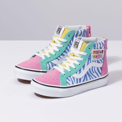 Vans Disney X Vans Kids Sk8-hi Zip (80s Mickey Mouse/true White)