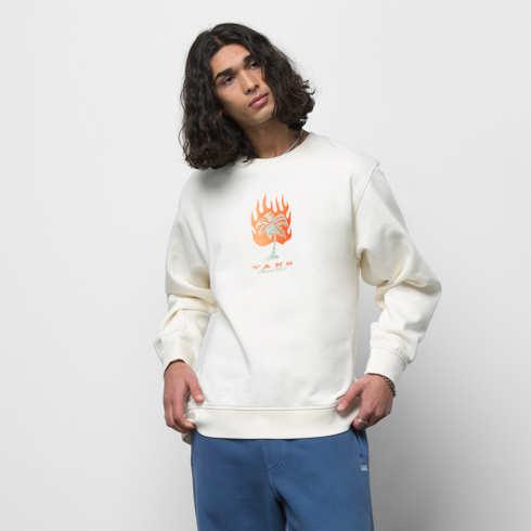 Vans Bait Club Pullover Crew Fleece (antique White)