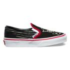 Vans Kids Pixel Pirate Slip-on (black Racing Red True White)