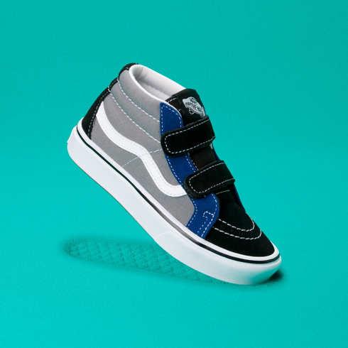 Vans Kids Comfycush Sk8-mid Reissue V (multi Block Multi)