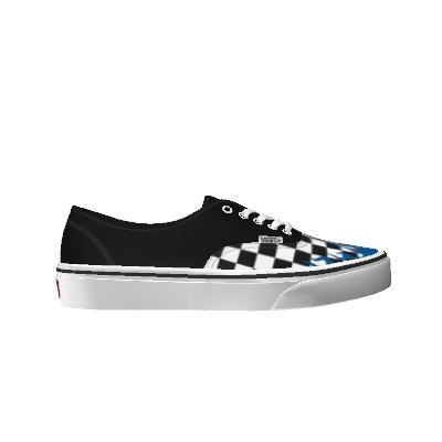 Vans Customs Blue Flame Checkerboard Authentic (customs)